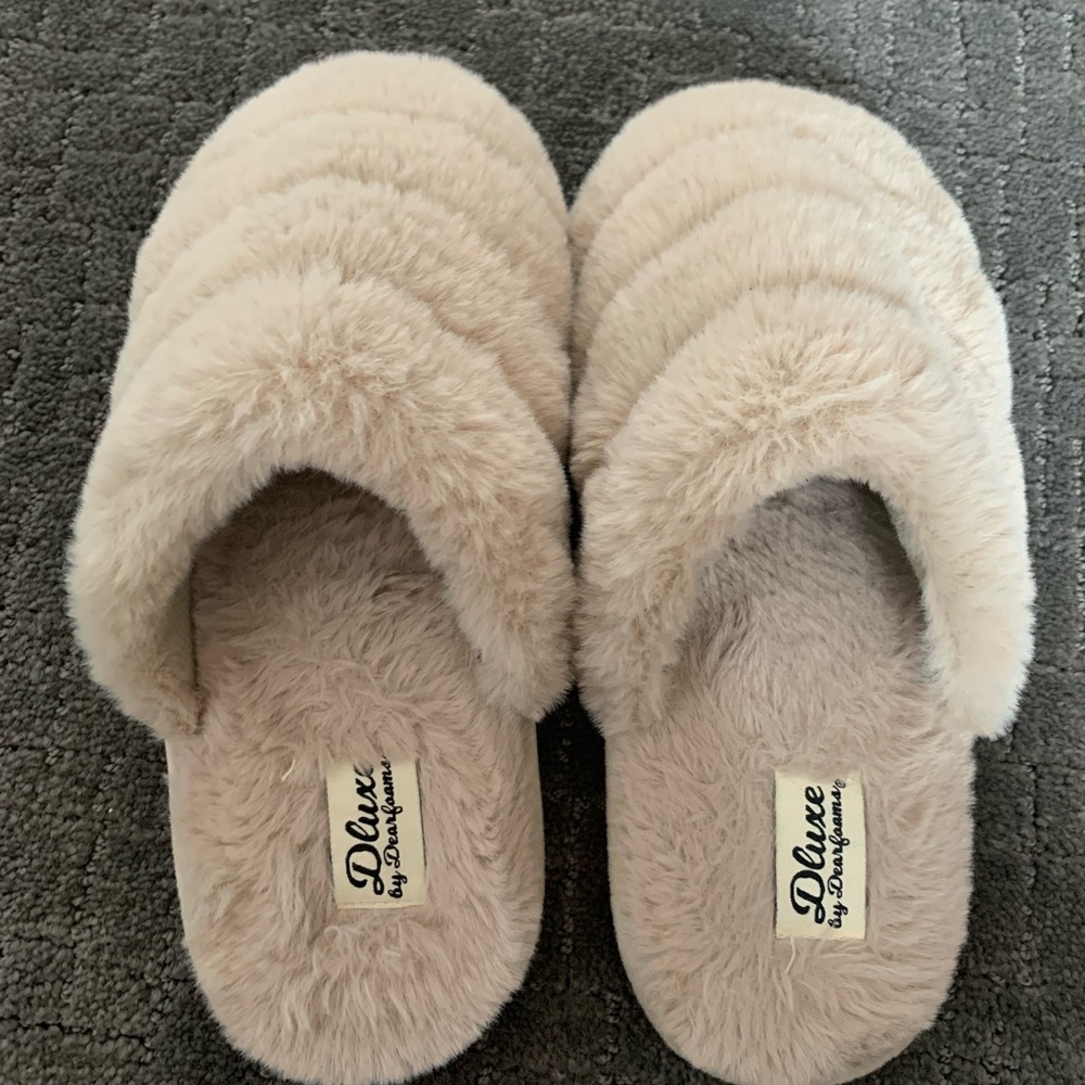 Fuzzy slippers!